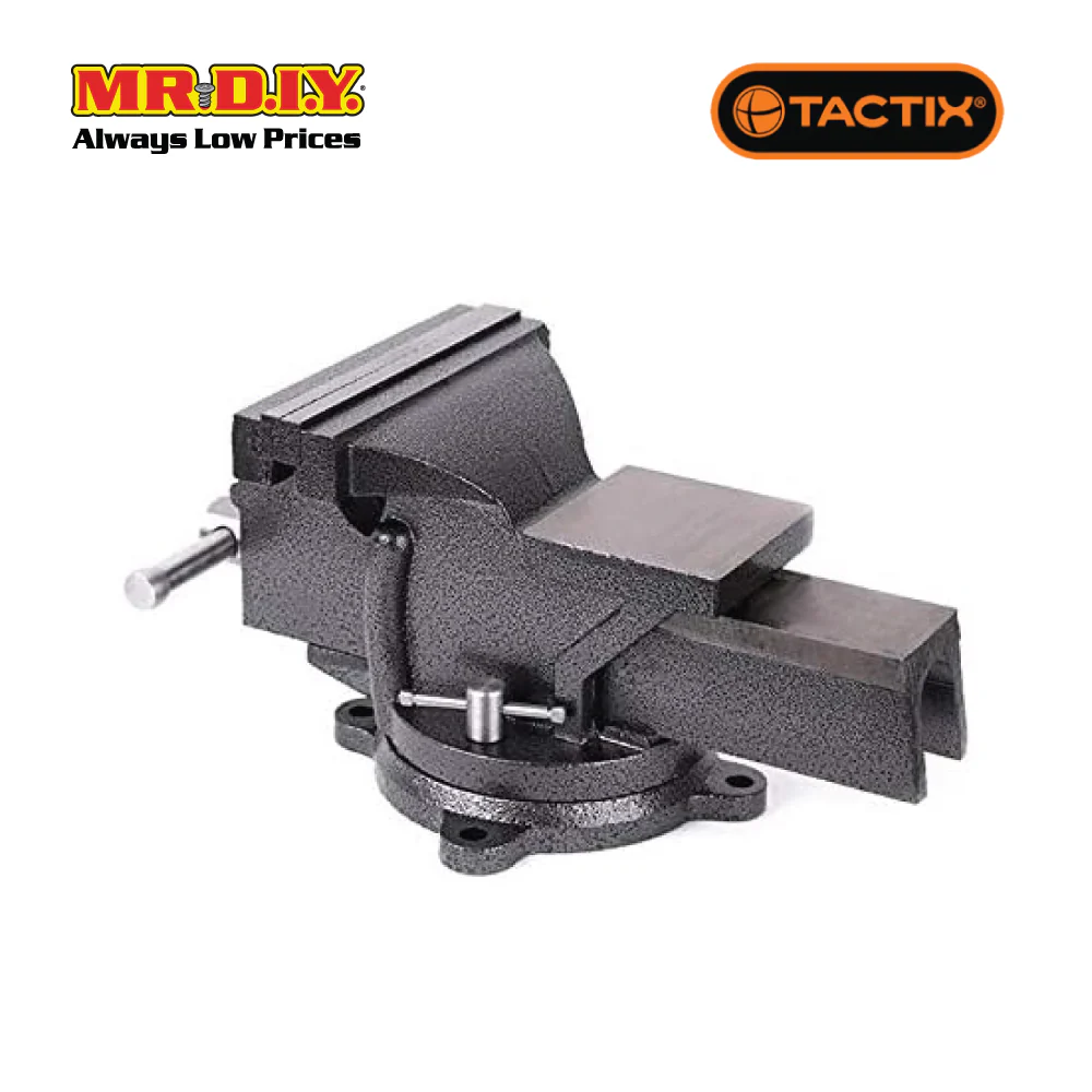 TACTIX Bench Vise With Swivel Base (5 Inch) - Image 4