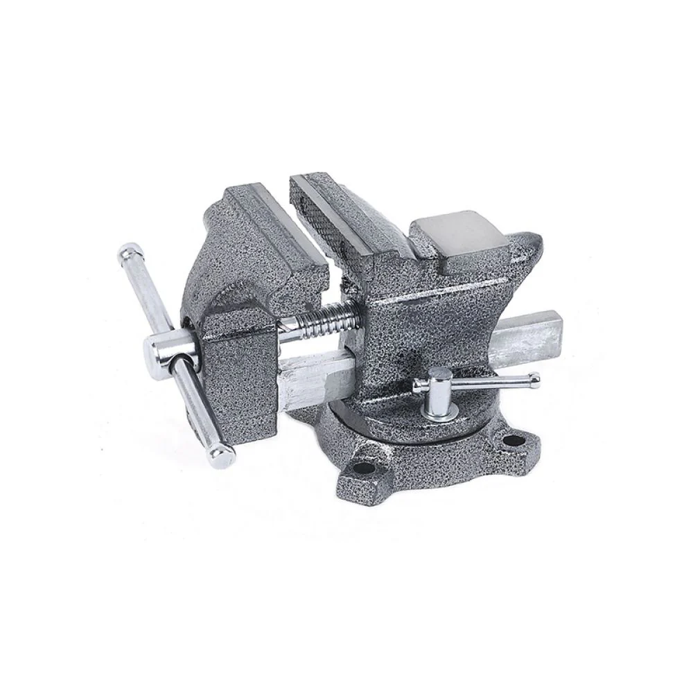 TACTIX Bench Vise With Swivel Base (90mm x 3-1/2 Inch) - Image 2