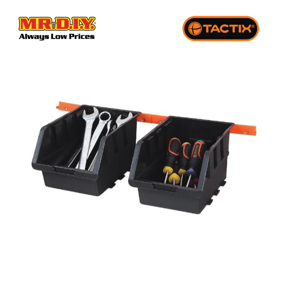 TACTIX Black Storage Bin Set (4 pieces) - Image 3