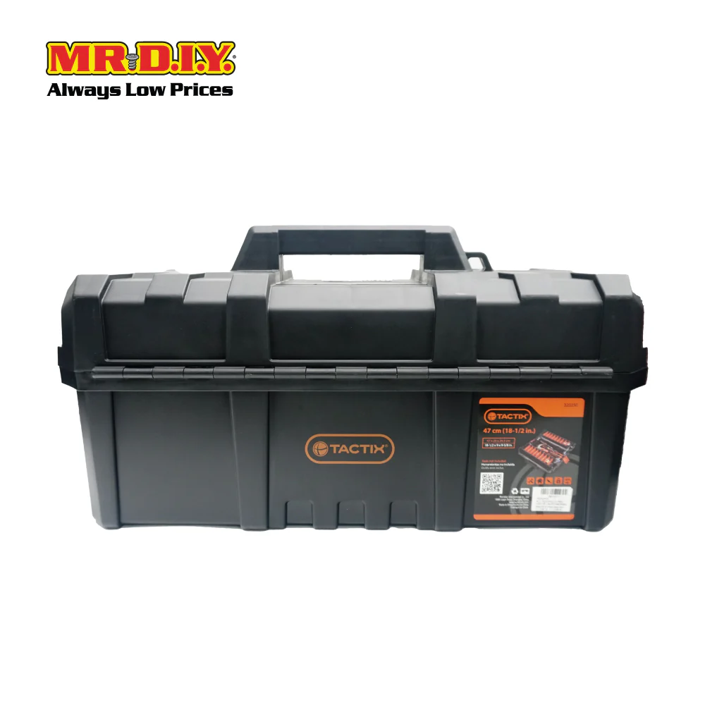 TACTIX Cantilever Plastic Tool Box Organizer 320350 (47cm / 18-1/2") (47 x 23 x 24.5cm) - Image 2