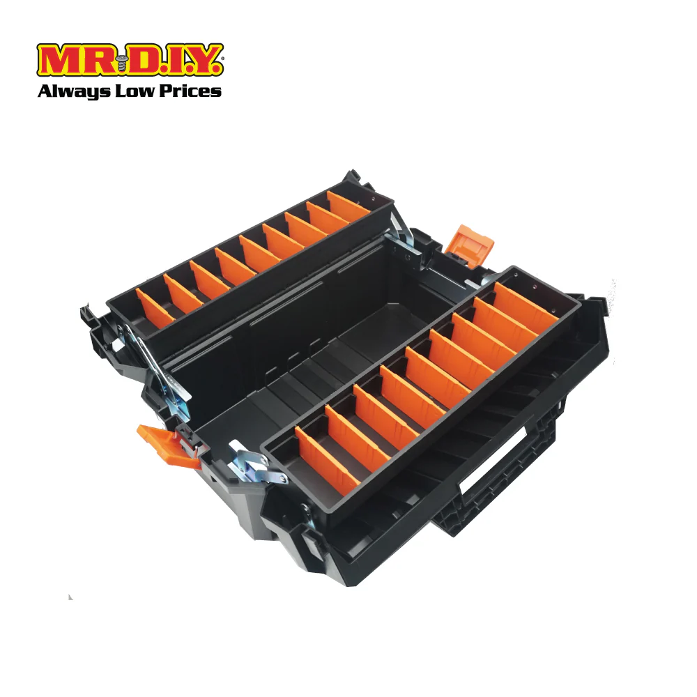 TACTIX Cantilever Plastic Tool Box Organizer 320350 (47cm / 18-1/2") (47 x 23 x 24.5cm) - Image 4