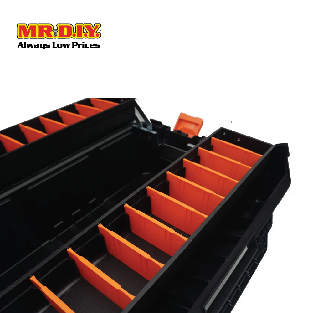 TACTIX Cantilever Plastic Tool Box Organizer 320350 (47cm / 18-1/2") (47 x 23 x 24.5cm) - Image 5