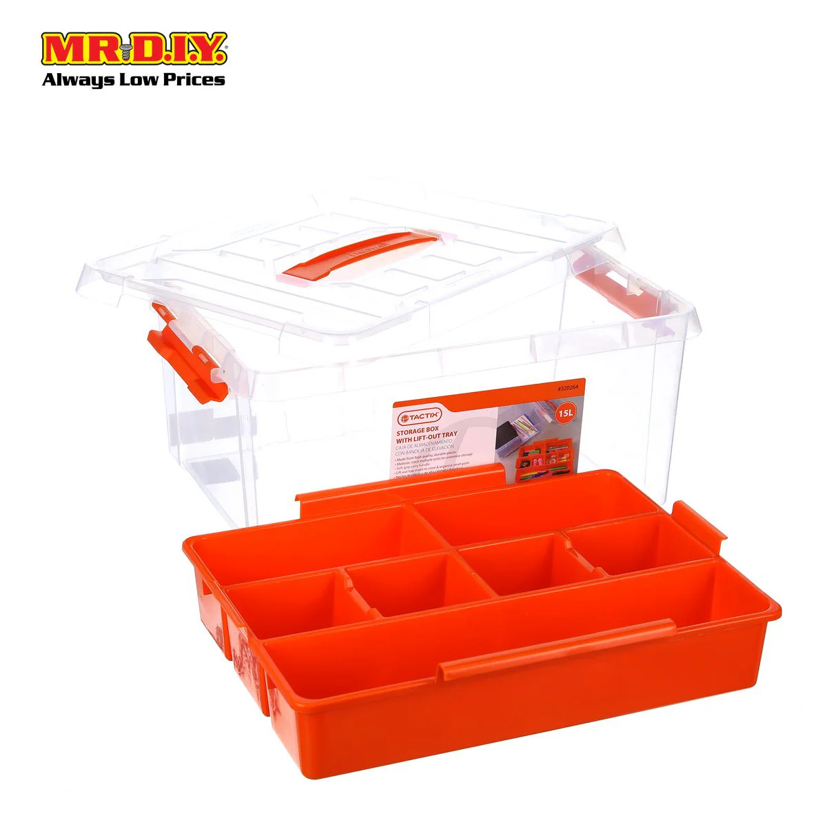 TACTIX Clear Container (15L) - Image 4