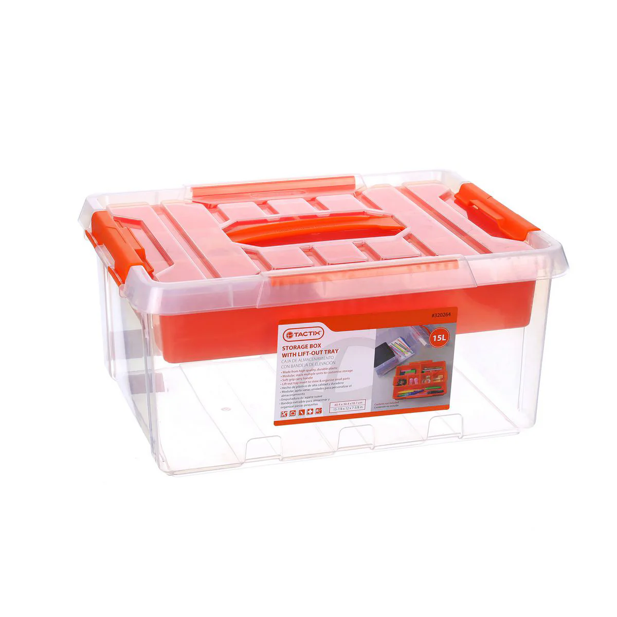 TACTIX Clear Container (15L) - Image 5