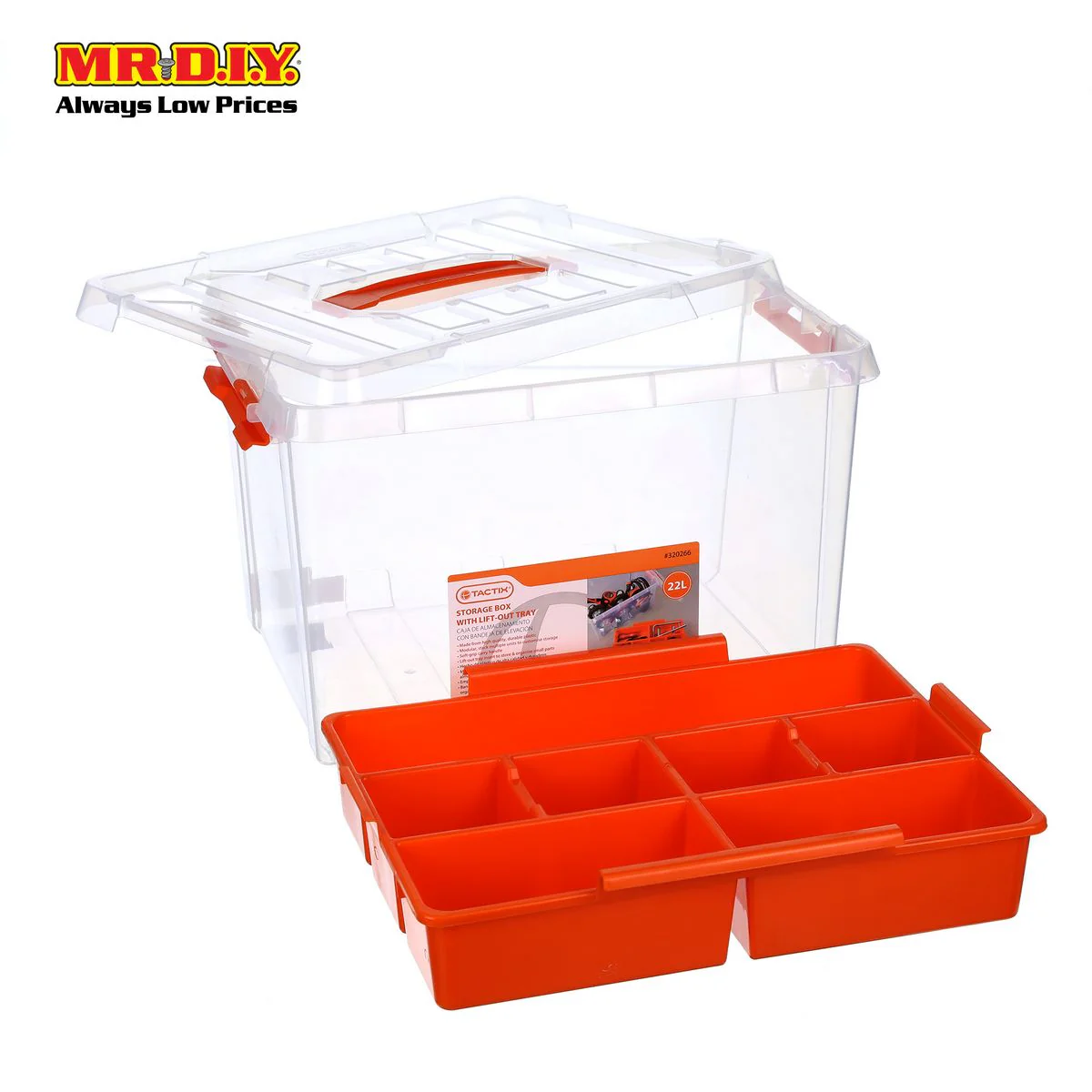 TACTIX Clear Container (22L) - Image 3