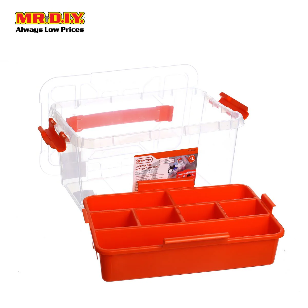 TACTIX Clear Container (6L) - Image 2