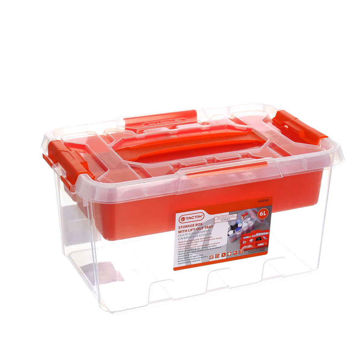 TACTIX Clear Container (6L) - Image 3