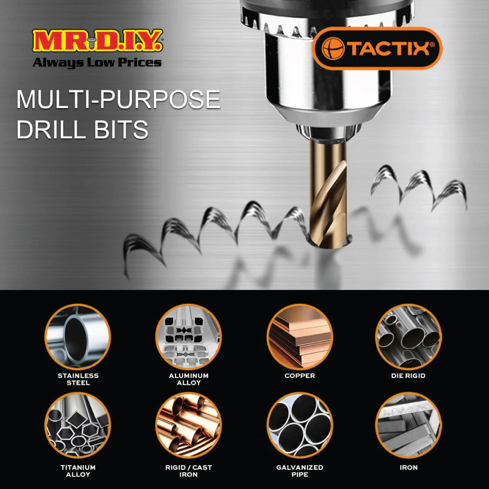TACTIX Cobalt Drill In Metal Case (25 pieces) - Image 2