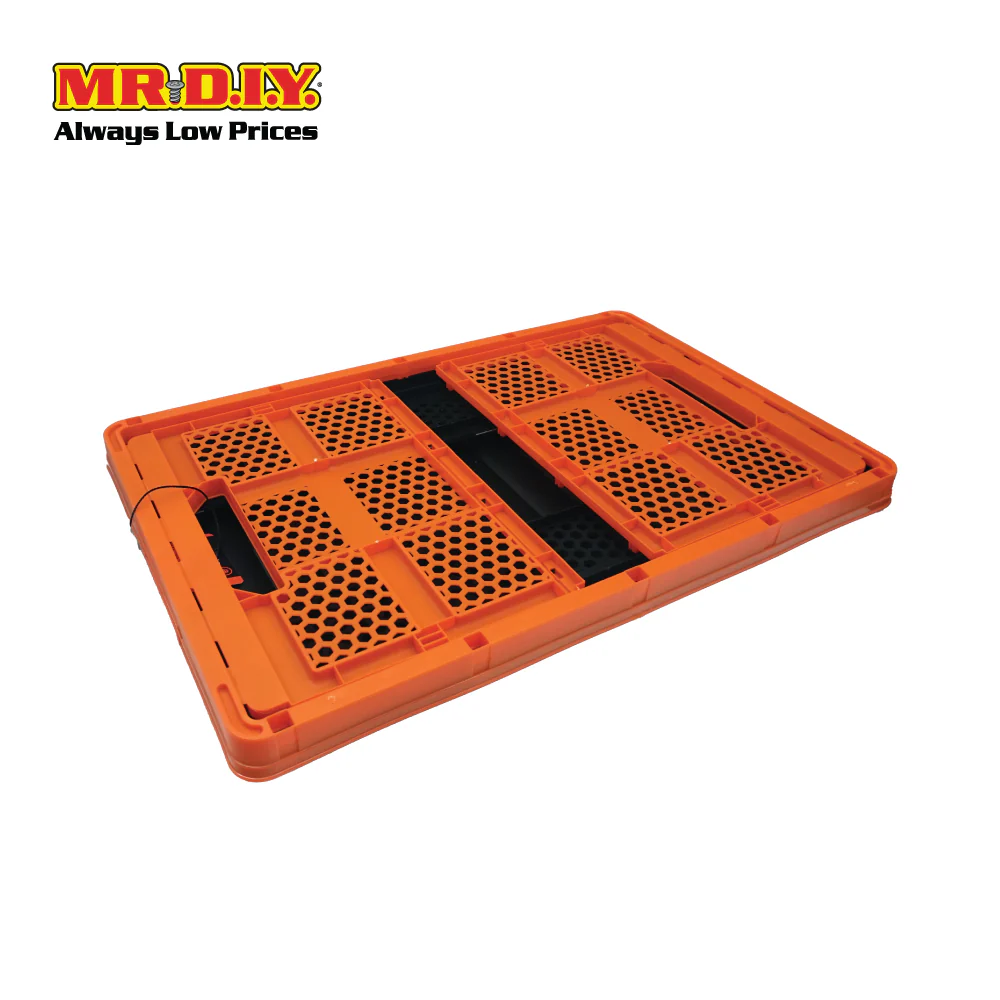TACTIX Collapsible Knock Down Basket Crate Plastic Storage Organizer 320232 (32L) (50.5 x 33.5 x 22cm) - Image 5