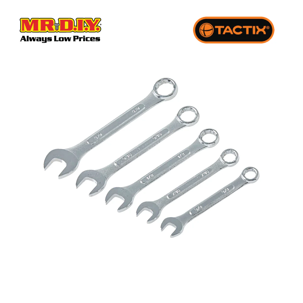 TACTIX Combination Wrench Set (5 pieces) - Image 3