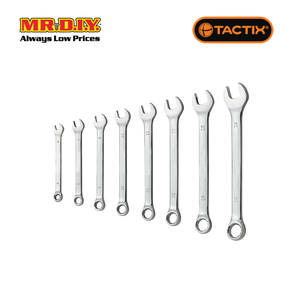 TACTIX Combination Wrench Set (9 pieces) - Image 4