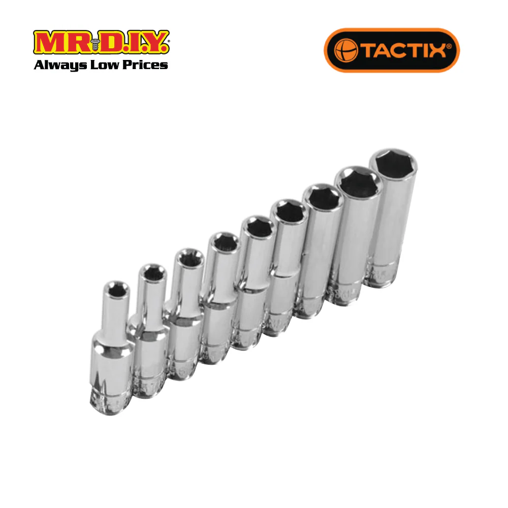 TACTIX Dr.Deep Socket (9 pieces x 1/4 Inch) - Image 3