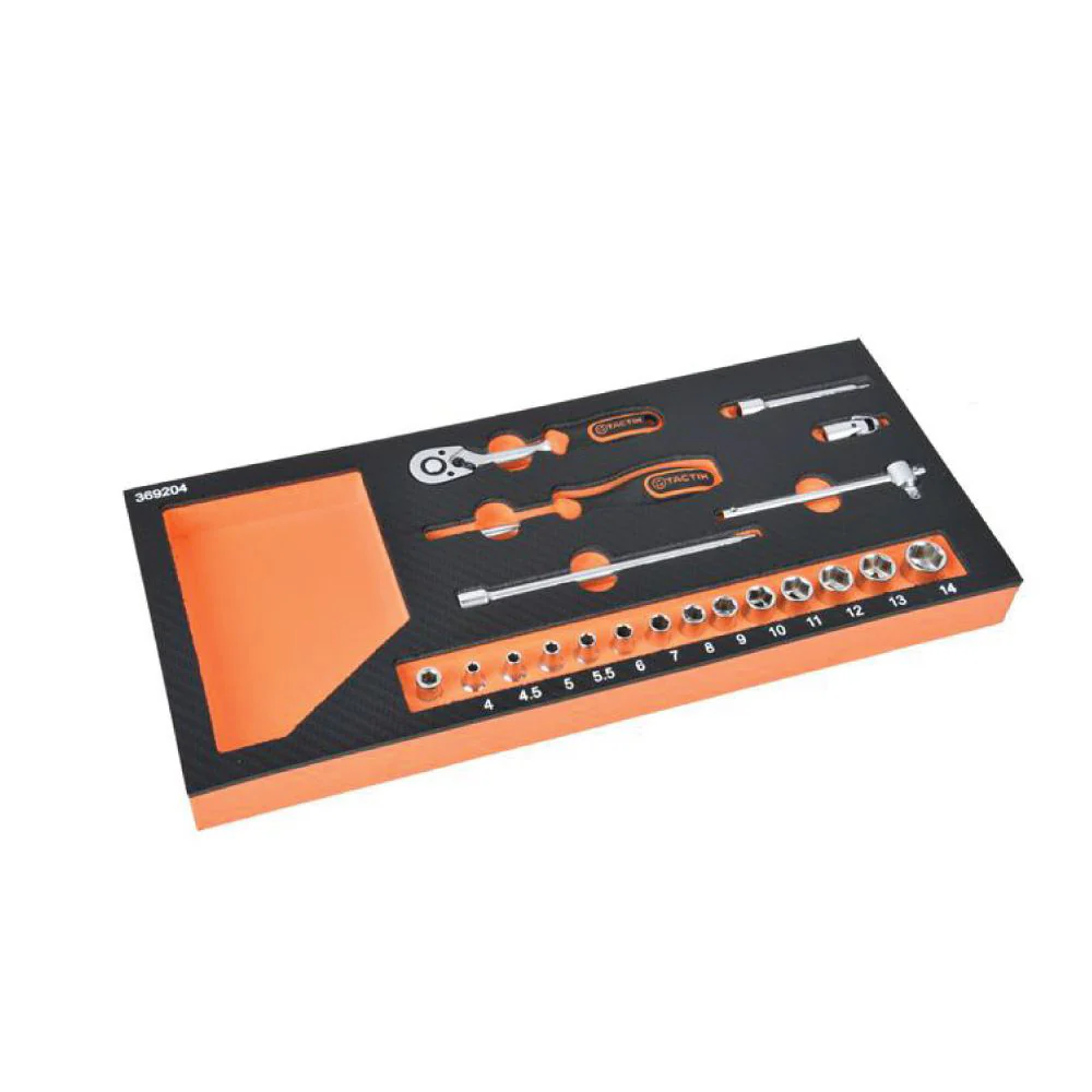 TACTIX Dr. Socket In Tray (20 pieces) - Image 2