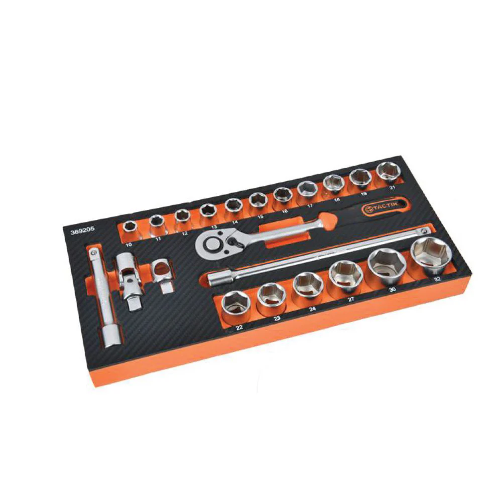 TACTIX Dr. Socket In Tray (22 pieces) - Image 2