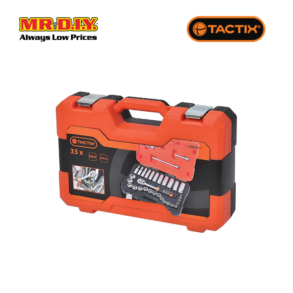 TACTIX Dr.Socket Set (33 pieces x 3/8 Inch) - Image 2