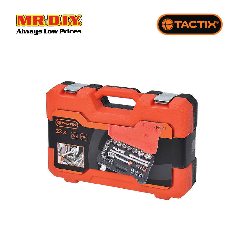 TACTIX Dr.Socket Set (39 pieces x 1/4 x 3/8 Inch) - Image 2