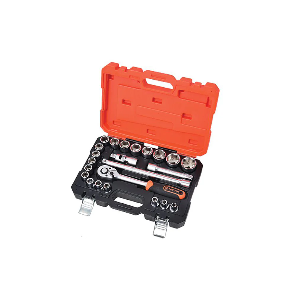 TACTIX Dr.Socket Set (39 pieces x 1/4 x 3/8 Inch) - Image 3