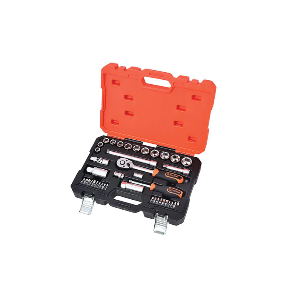 TACTIX Dr.Socket Set (41 pieces x 1/4 x 3/8 Inch) - Image 3