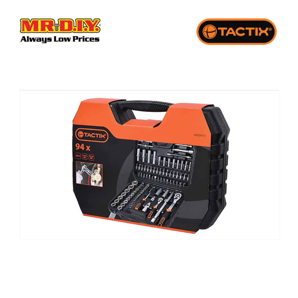 TACTIX Dr.Socket Set (94 pieces x 1/4 x 1/2 Inch) - Image 3