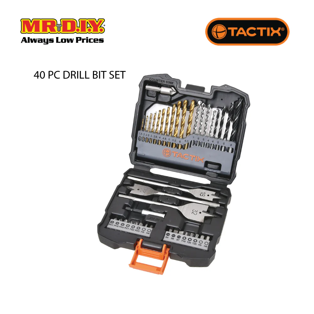 TACTIX Drill Bit Set (40 pieces) - Image 3