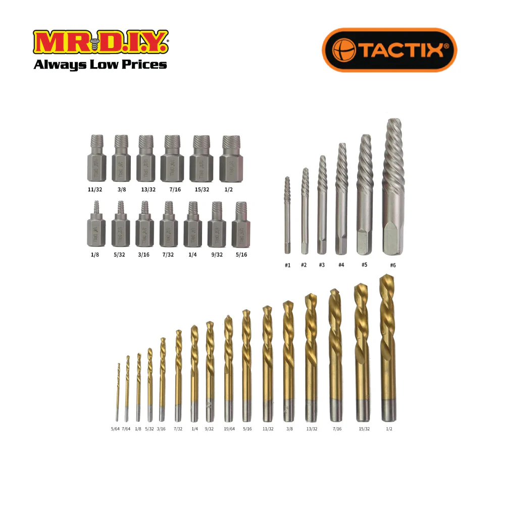 TACTIX Drill & Bit Set (55 pieces) - Image 3