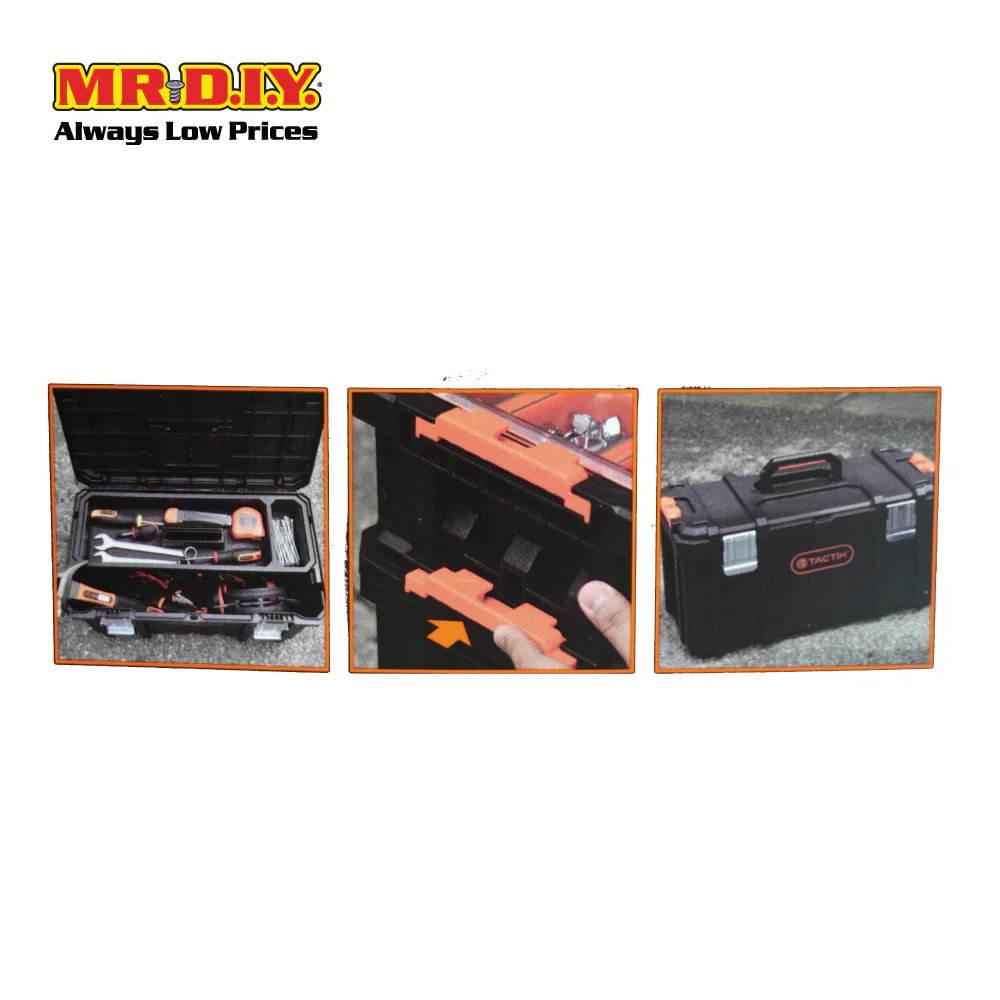 TACTIX Durable Middle Tool Box Storage Organizer Light Modular System 320384 (51.2 x 28.5 x 26.3 cm) - Image 6