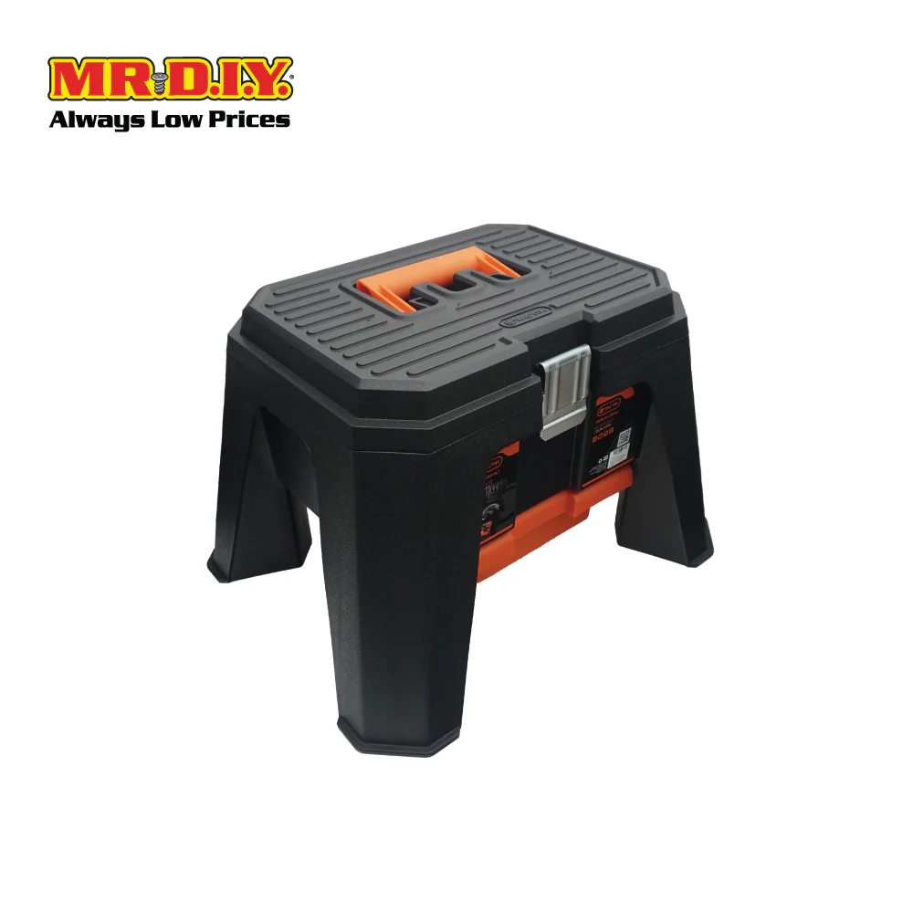 TACTIX Heavy-Duty Step Stool Storage Tool Organizer 320352 (50.8 x 40.6 x 31.8cm) - Image 2