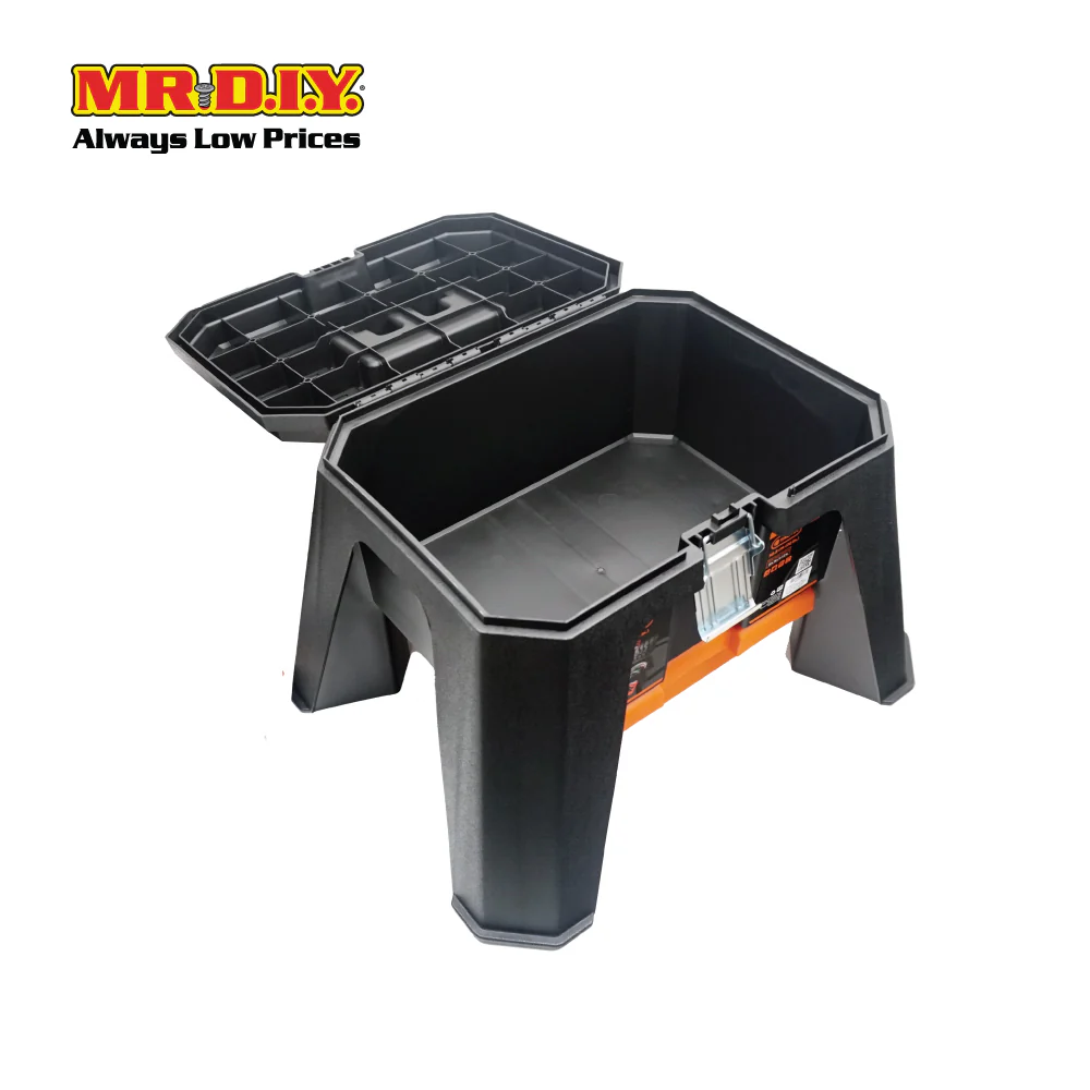 TACTIX Heavy-Duty Step Stool Storage Tool Organizer 320352 (50.8 x 40.6 x 31.8cm) - Image 4