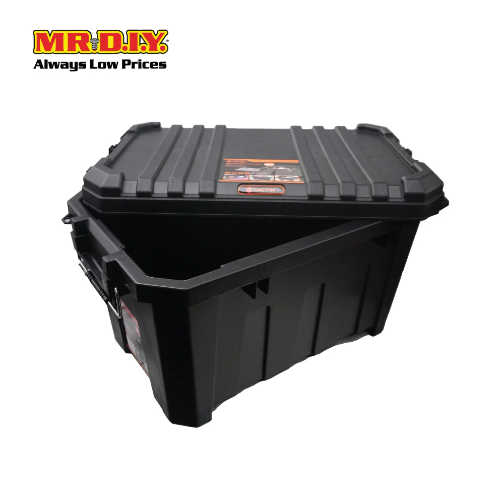 TACTIX Heavy-Duty Storage Container Plastic Tool Box Organizer 320502 (45L) (60.5 x 38.3 x 32.5cm) - Image 3