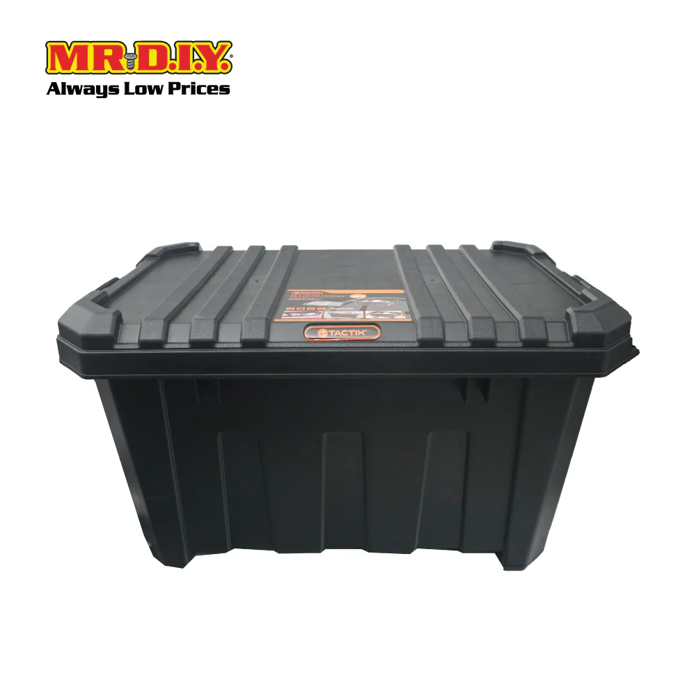 TACTIX Heavy-Duty Storage Container Plastic Tool Box Organizer 320502 (45L) (60.5 x 38.3 x 32.5cm) - Image 4