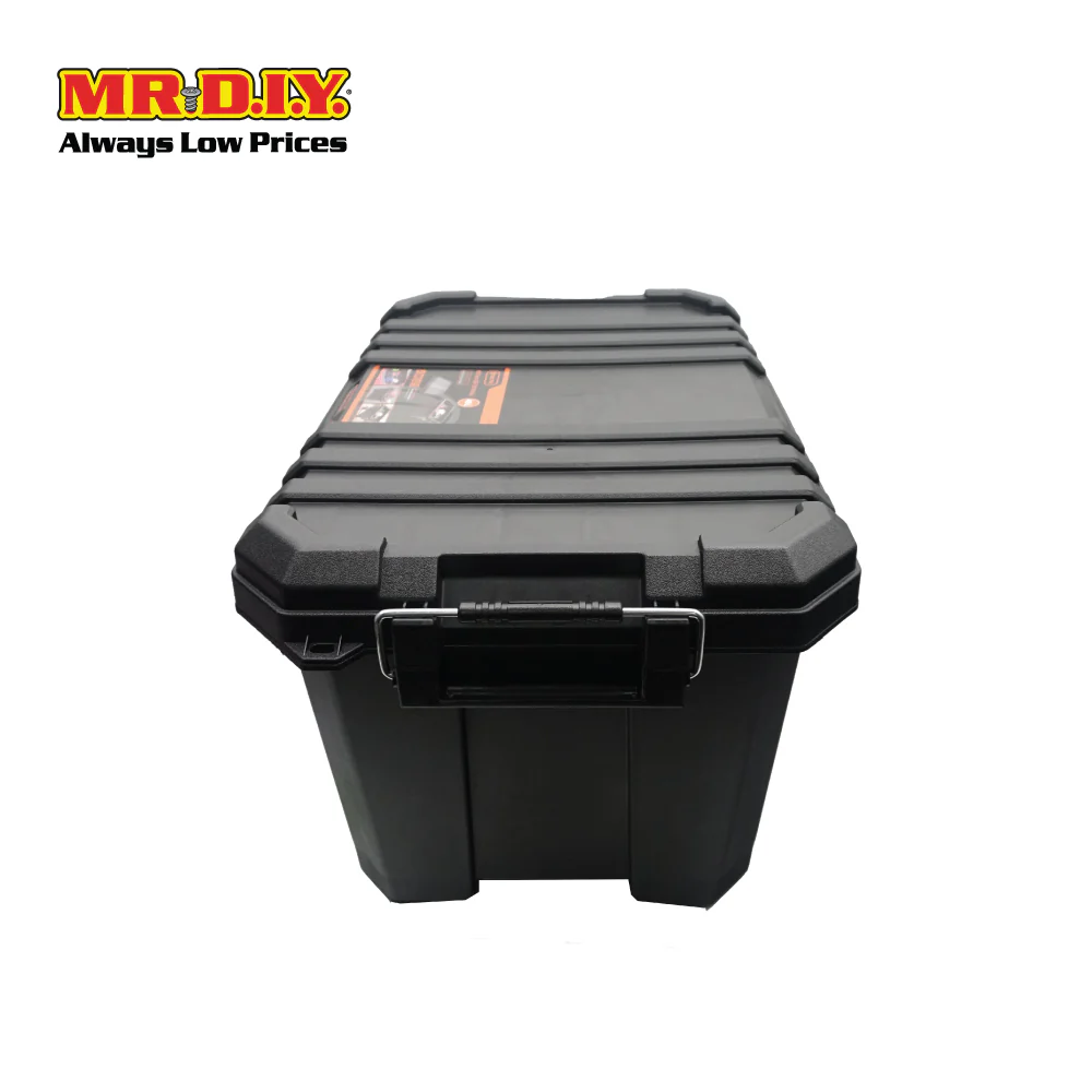 TACTIX Heavy-Duty Storage Container Plastic Tool Box Organizer 320502 (45L) (60.5 x 38.3 x 32.5cm) - Image 6
