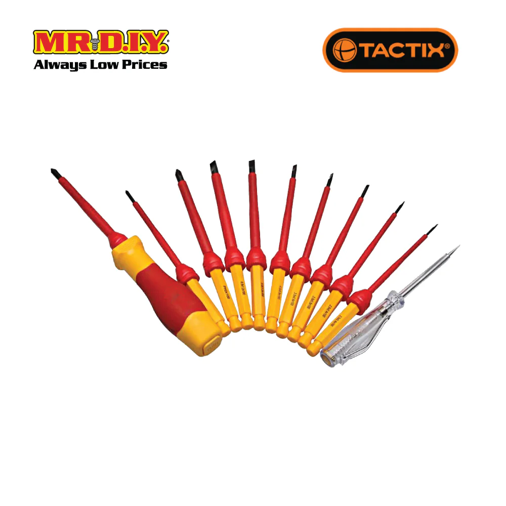 TACTIX Insulated Changeable Screwdriver Set (12 pieces) - Image 3