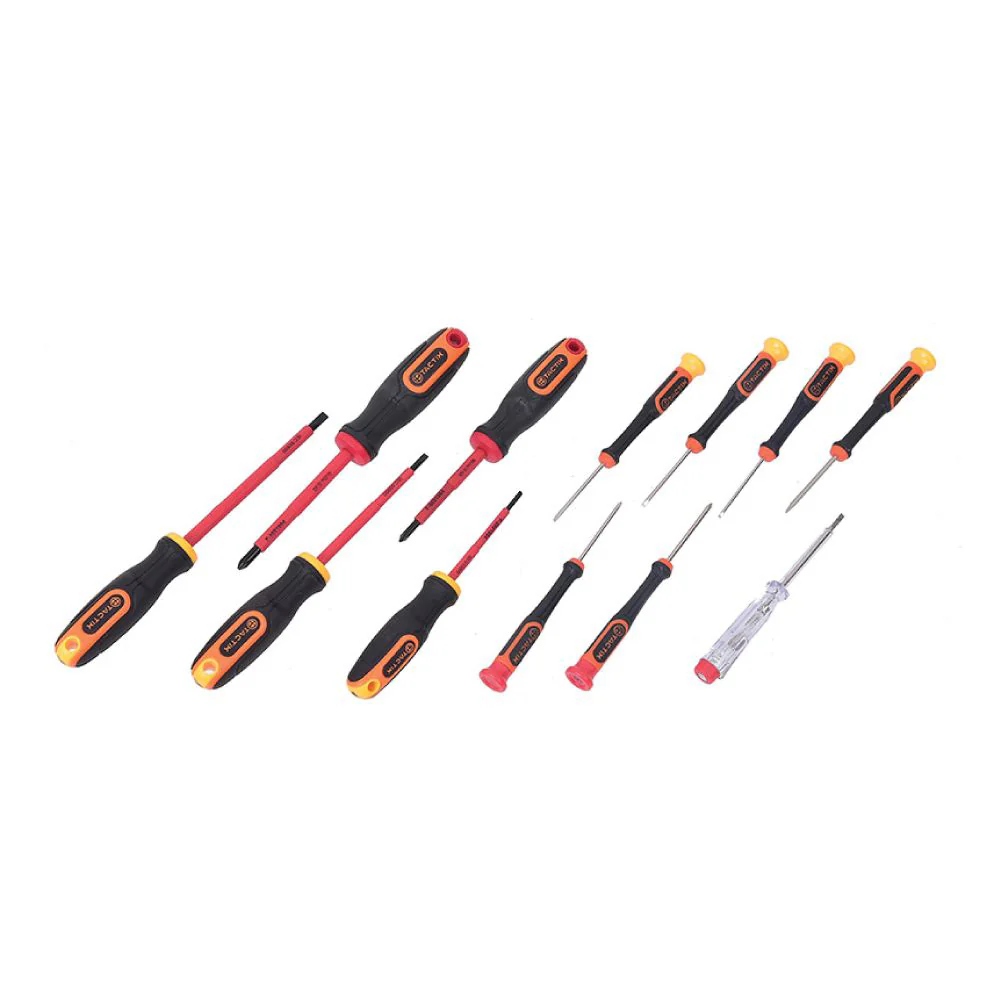 TACTIX Insulated Screwdriver Set (12 pieces) - Image 2
