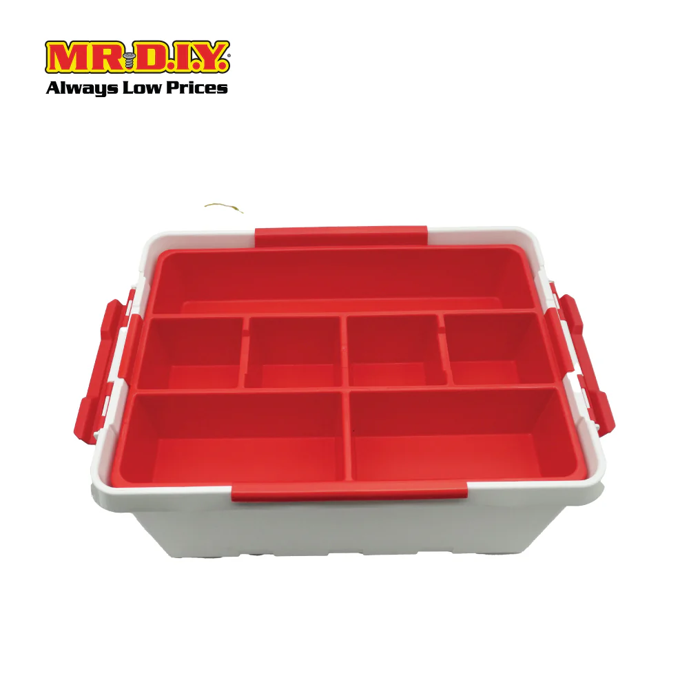 TACTIX Large Clear Household Medicine Container Storage Box 320268 (15L) (40.4 x 30.4 x 18.7cm) - Image 6