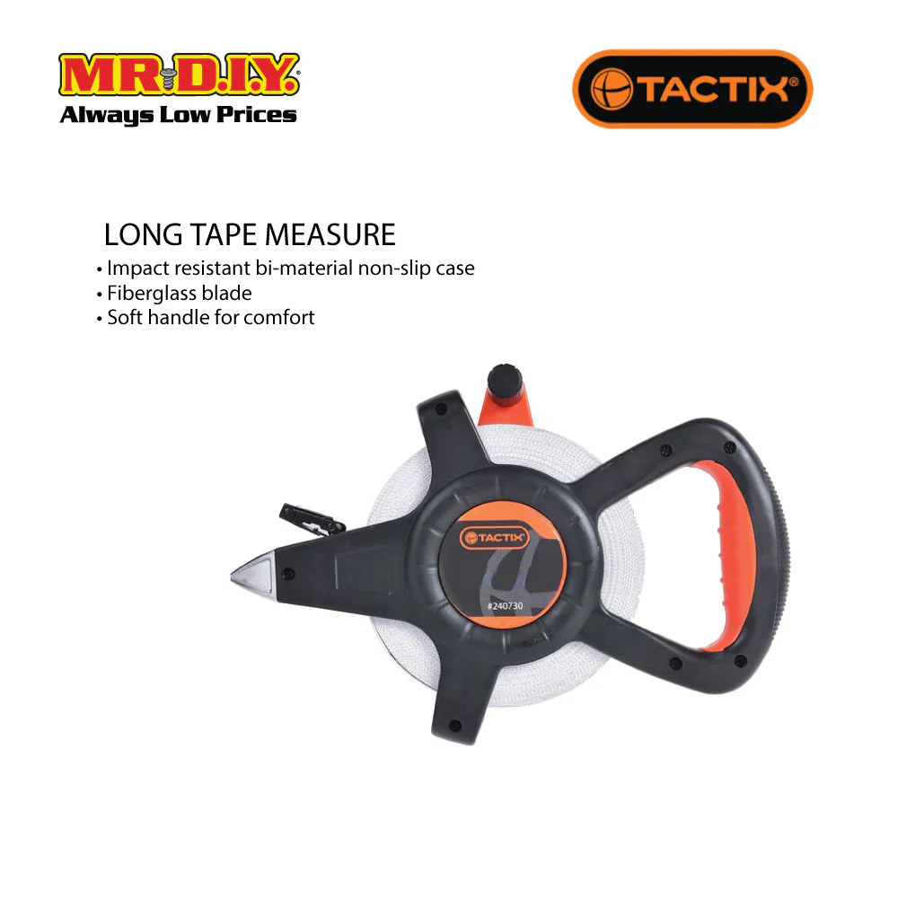 TACTIX Long Tape With Handle (30m x 13mm) - Image 3