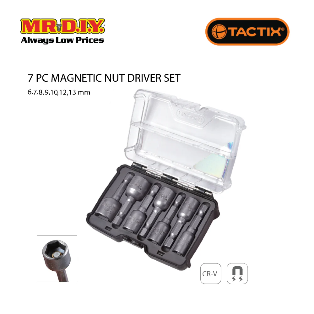 TACTIX Magnetic Nut Driver Set (7 pieces) - Image 4