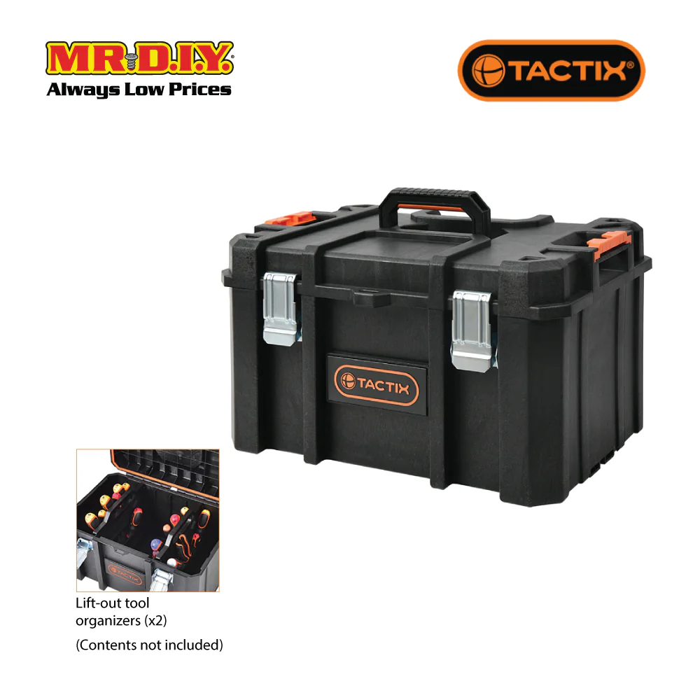 TACTIX Mid Tool Box With Tool Organizer - Image 2
