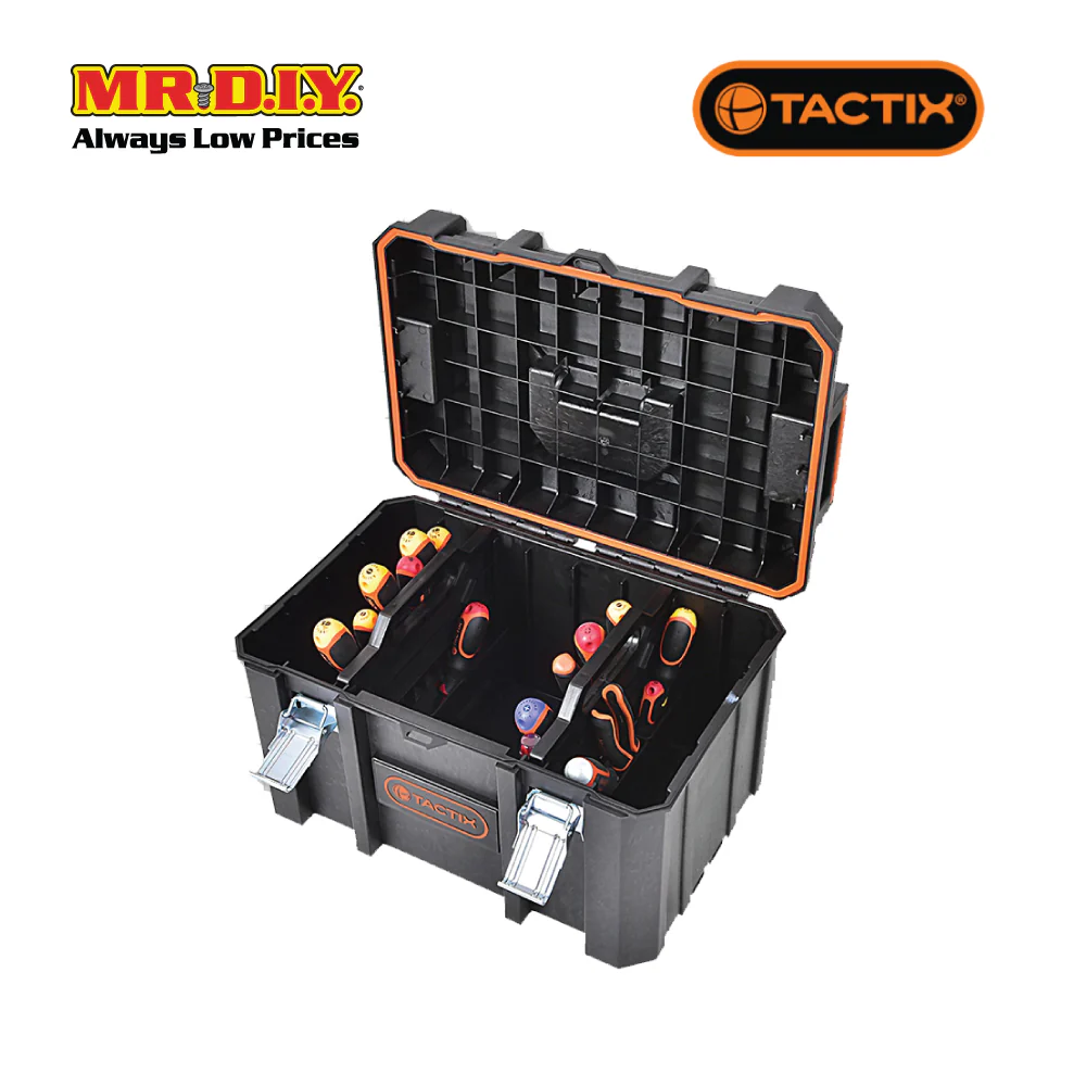 TACTIX Mid Tool Box With Tool Organizer - Image 3