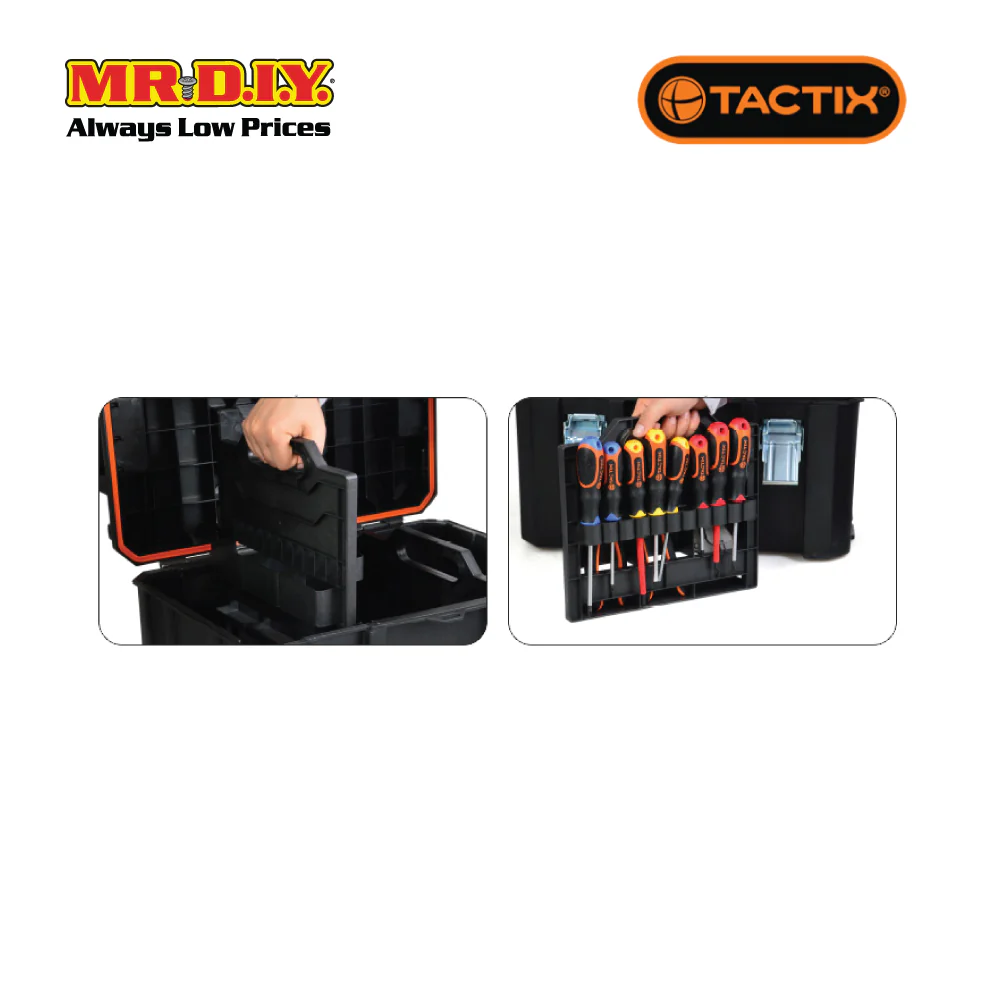 TACTIX Mid Tool Box With Tool Organizer - Image 4
