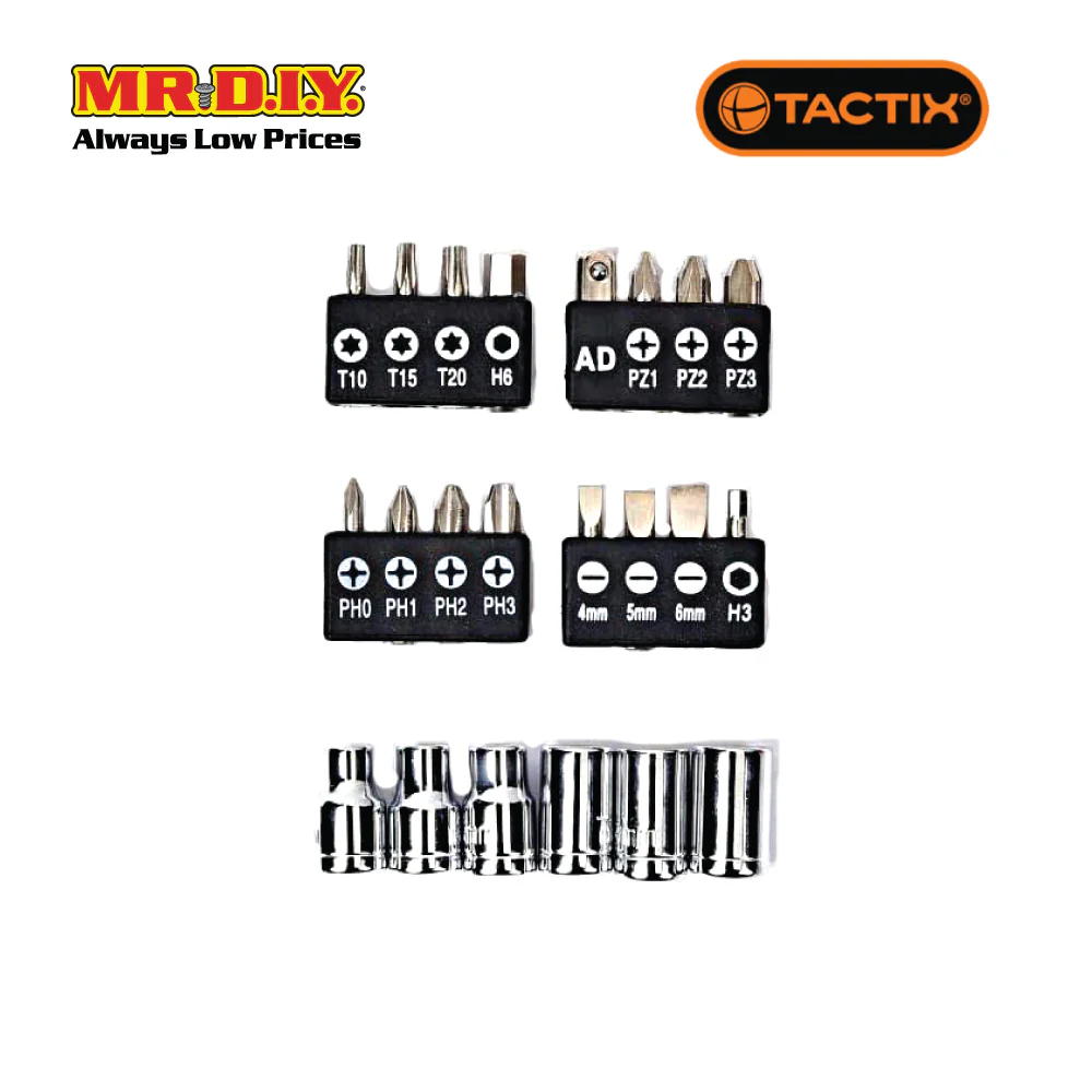 TACTIX Mini Ratchet T-Driver Set (24 pieces) - Image 3