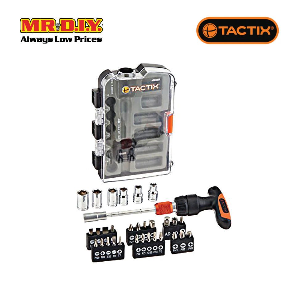 TACTIX Mini Ratchet T-Driver Set (32 pieces) - Image 3