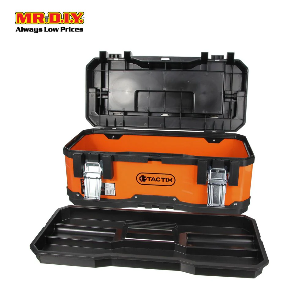 TACTIX Orange Tool Box (23") - Image 2