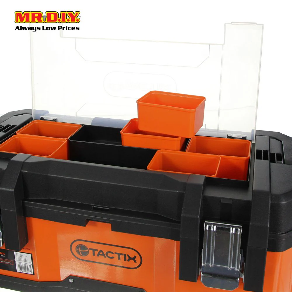 TACTIX Orange Tool Box (23") - Image 3