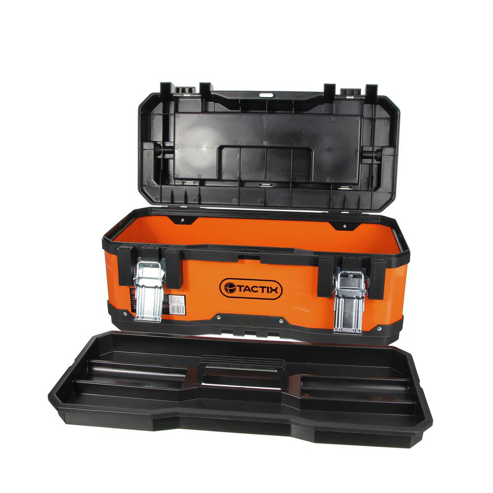 TACTIX Orange Tool Box (23") - Image 5
