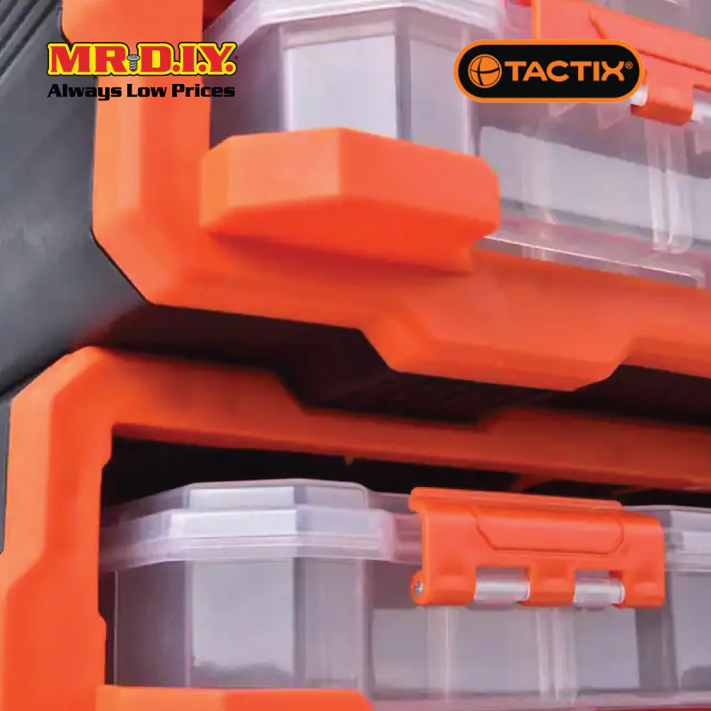 TACTIX Plastic Rack With 4 Organizers - Image 3