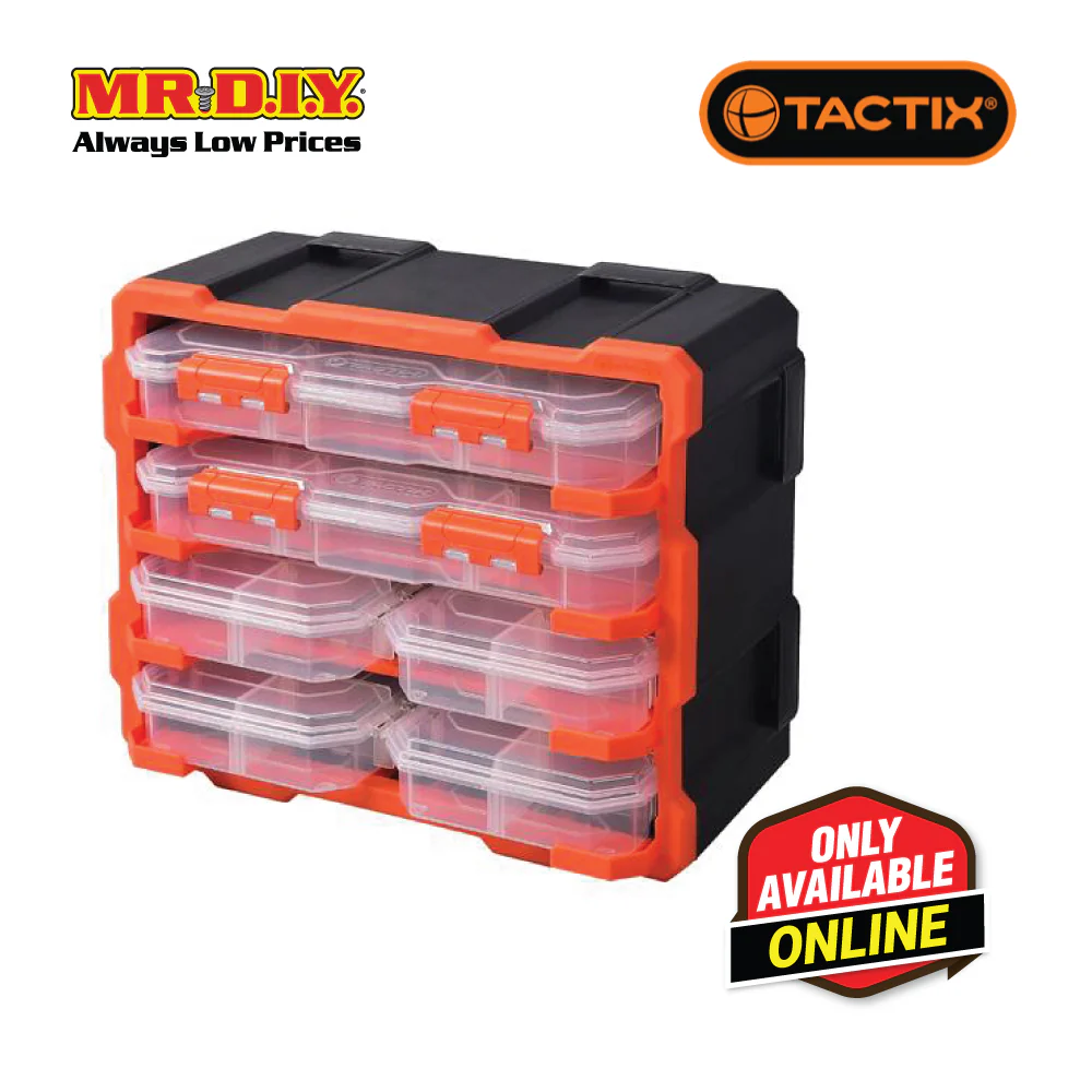 TACTIX Plastic Rack With 6 Organizers - Image 2