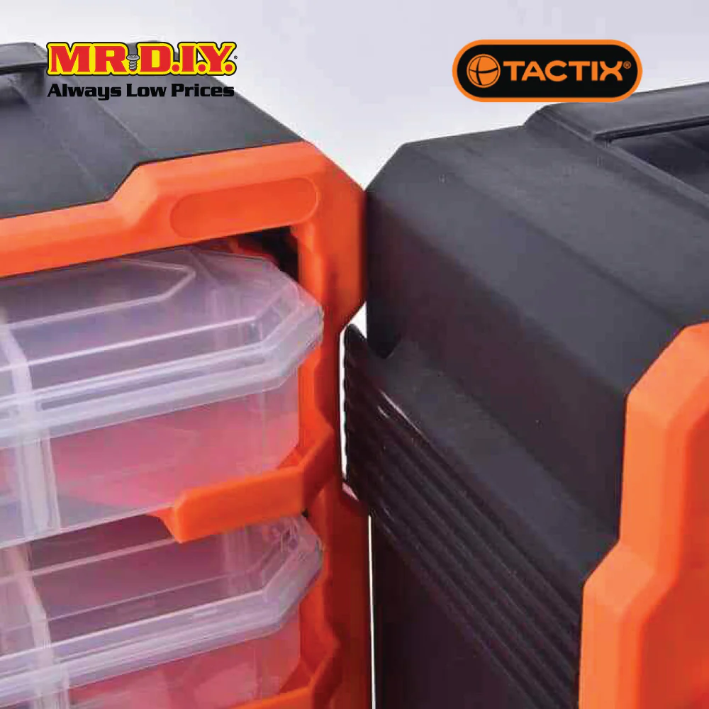 TACTIX Plastic Rack With 6 Organizers - Image 4