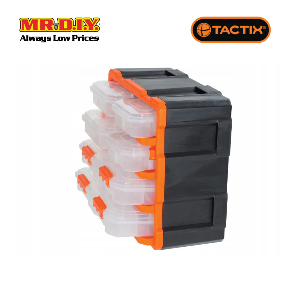 TACTIX Plastic Rack With 6 Organizers - Image 5