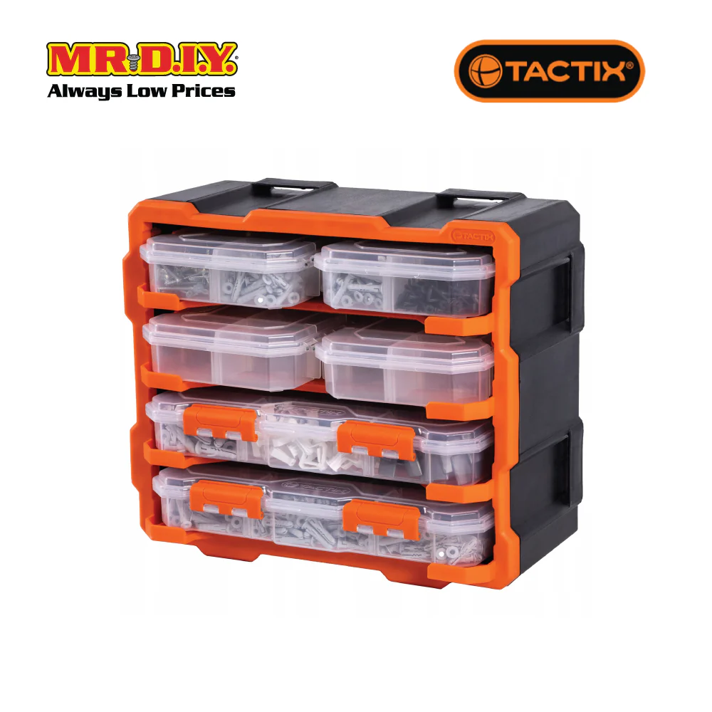 TACTIX Plastic Rack With 6 Organizers - Image 6