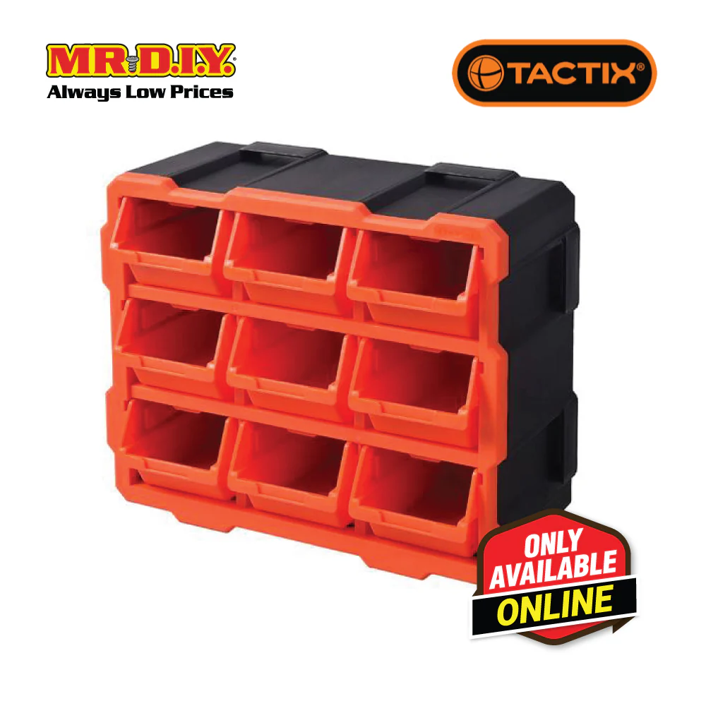 [BEST SELLER] TACTIX Plastic Rack With 9 Bins - Image 2